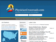 Tablet Screenshot of physiciancrossroads.com